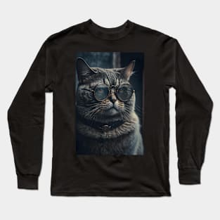 Cool portrait of a Cat Long Sleeve T-Shirt